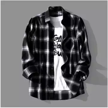 BIG SIZE Kemeja Flanel Hem Flanel Big Size Jumbo XXL XXXL XXXXL Pria Lengan Panjang Kotak