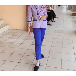 Jual SERAGAM BIDAN PUTIH BIRU/ mahasiswa Bidan/ Mahasiswa kesehatan