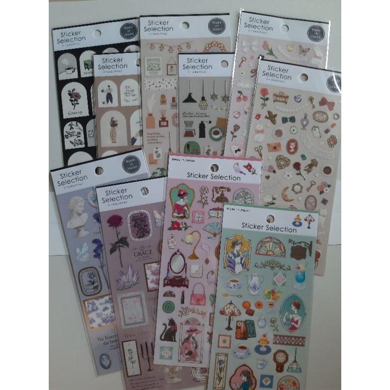 Jual Stiker Sticker Selection ORI JAPAN from Daiso Seria Cando Brand ...