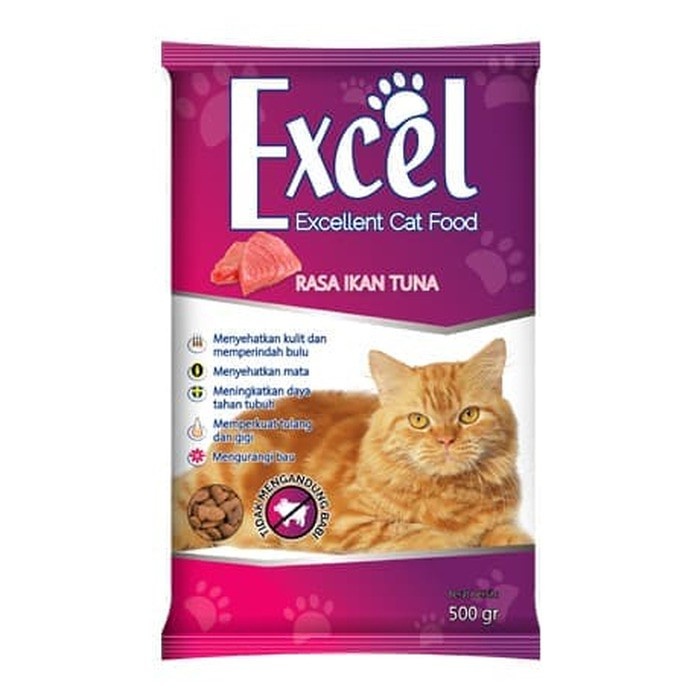 Jual EXCEL CAT FOOD 500GR ALL VARIAN | Shopee Indonesia