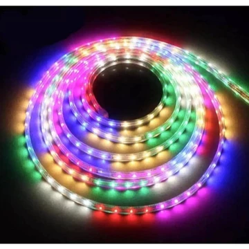 Paket Lampu Led Strip Selang 2835 220V Rgb Led Strip 2835 Rgb Running Satu Set Tinggal Colok