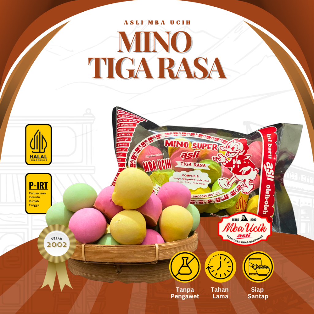Jual Mino Tiga Rasa Asli Mba Ucih Oleh Oleh Khas Banyumas | Shopee ...