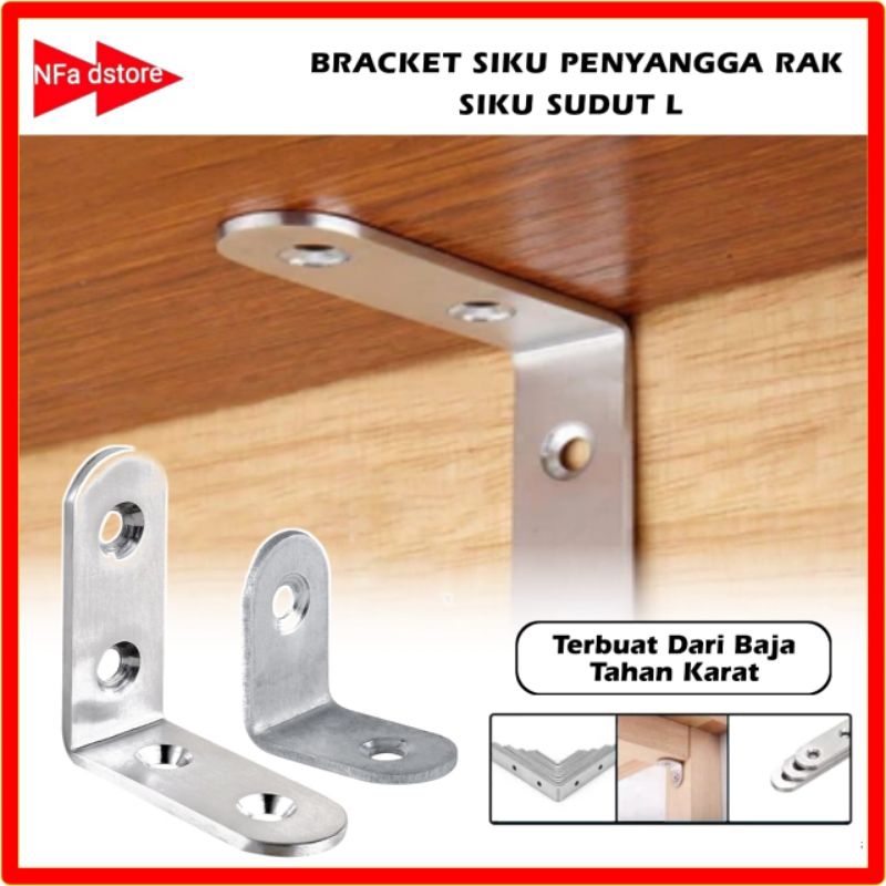 Jual Siku Sudut L / Bracket Siku Penyangga Rak / Siku Penyangga Rak ...