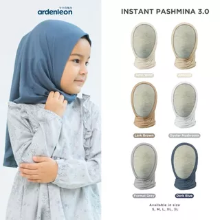 ARDENLEON Hijab Anak Perempuan Raya Instant Pashmina