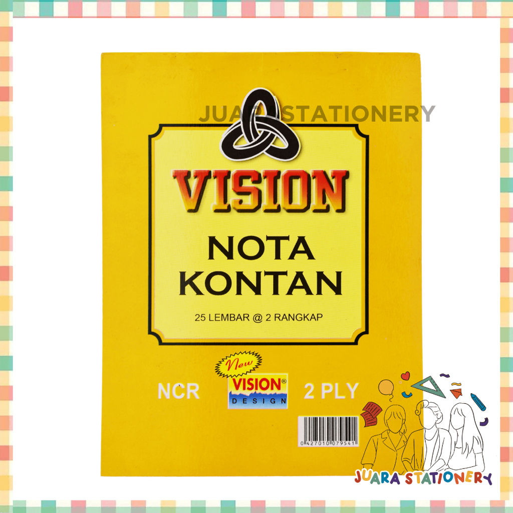 Jual (142) JUARASTATIONERY Nota Vision 2 Rangkap Besar A5 / Nota Vision ...