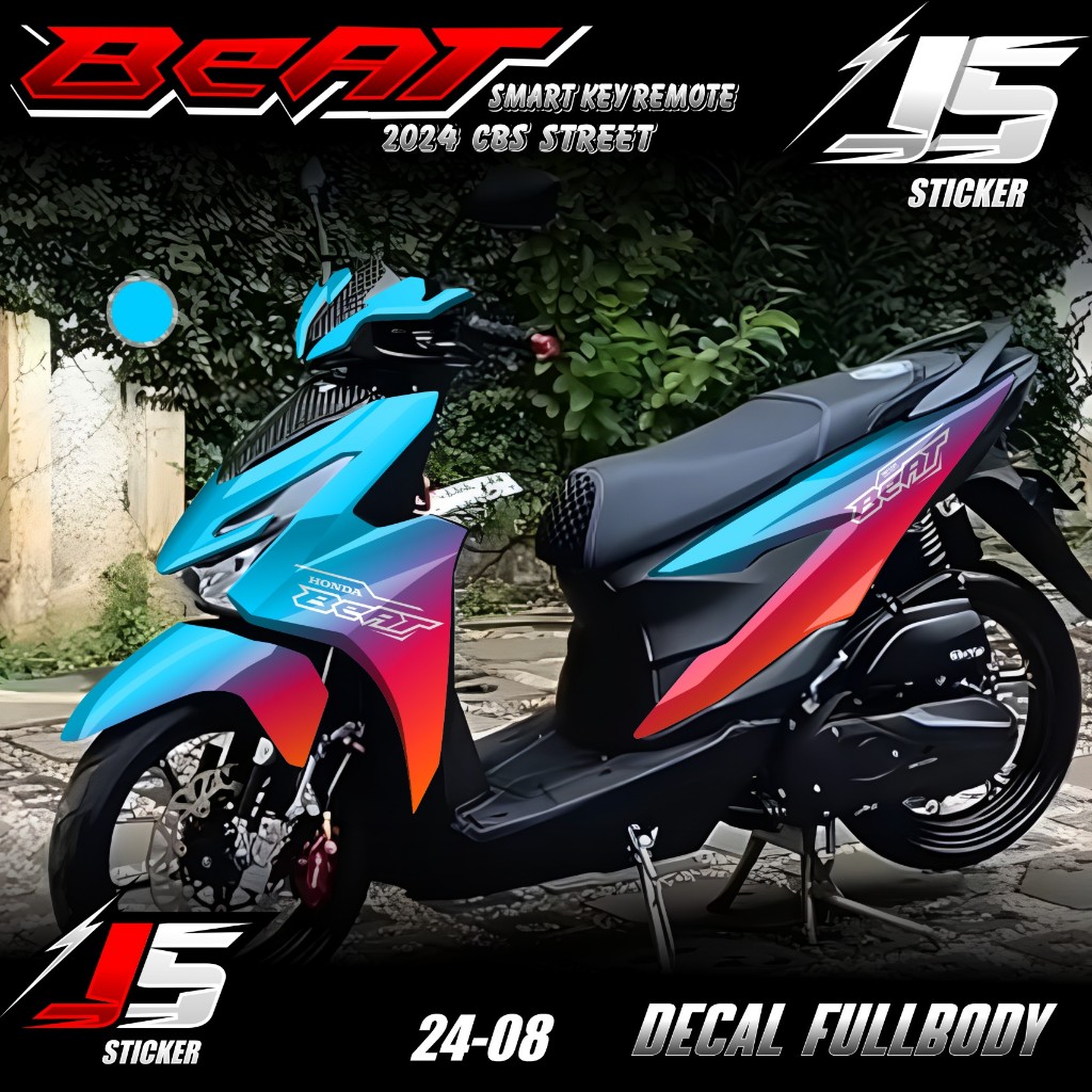 Jual (COD) TERBARU Decal Sticker BEAT CBS STREET DELUXE Smart Key ...