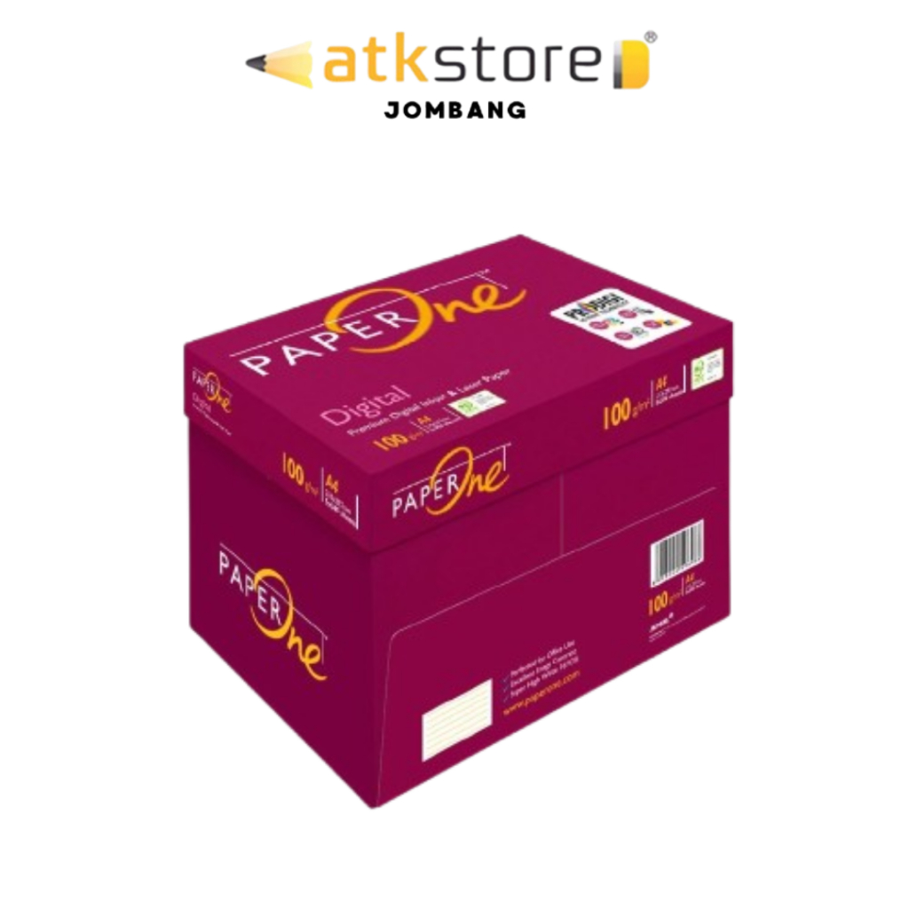 Jual PaperOne Kertas A4 100gr Digital 1 Box (2000 lembar) Kertas HVS A4