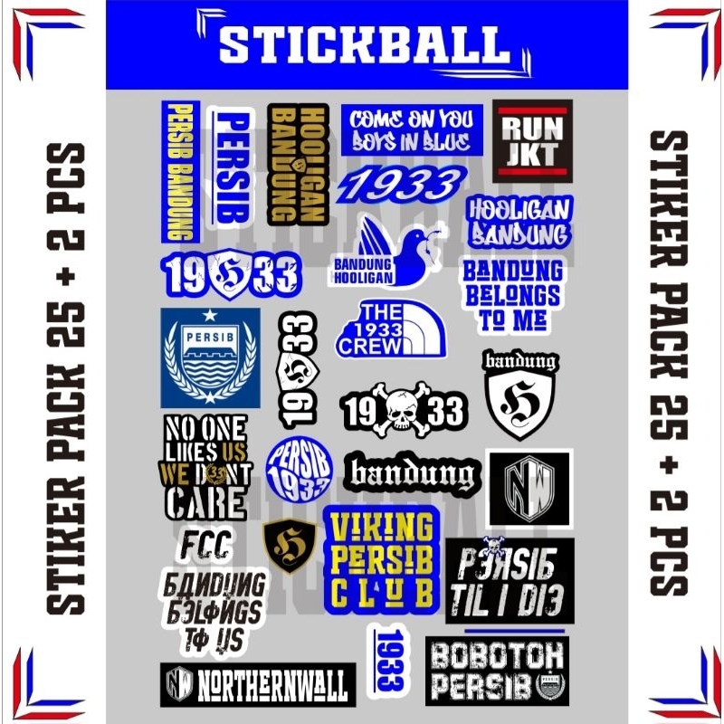 Jual 25 PCS STICKER PERSIB BANDUNG 1933 VIKING BOBOTOH V1 | Shopee ...