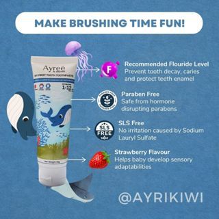 Jual Ayree My First Tooth Toothpaste (Pasta Gigi Anak) | Shopee Indonesia