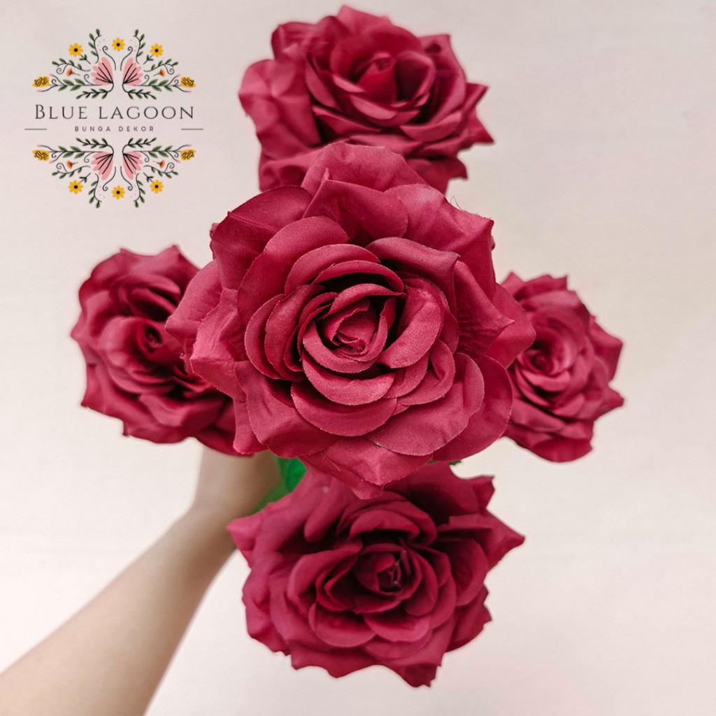 Jual Artifical Rose Diamond Bunga Rose Bintang Premium K5 Bunga Mawar ...