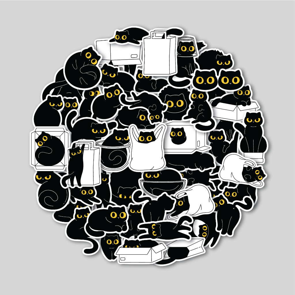 Jual STICKER PACK THE BLACK CATS | STICKER TUMBLR | STIKER LAPTOP KOPER ...