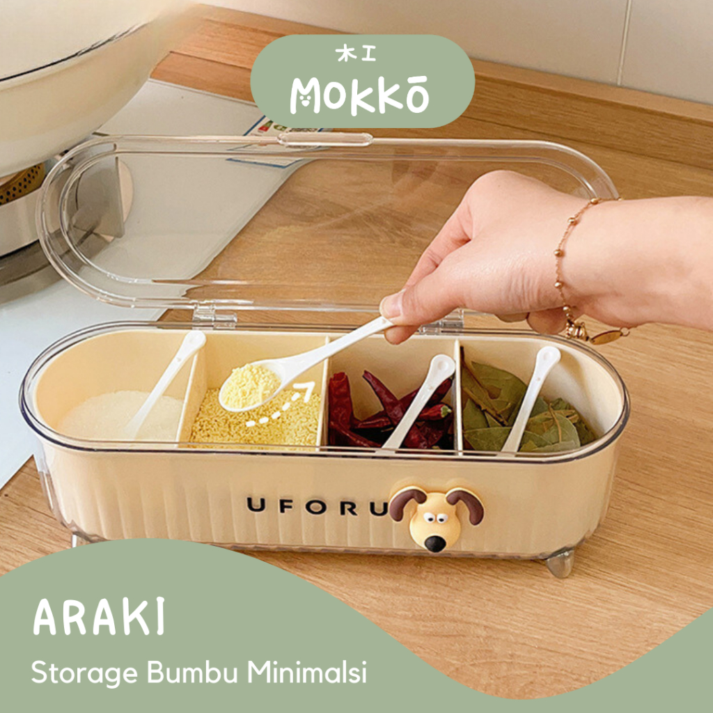Jual MOKKO - ARAKI Kontainer Sekat Lada Pepper Minimalis Wadah Spice ...