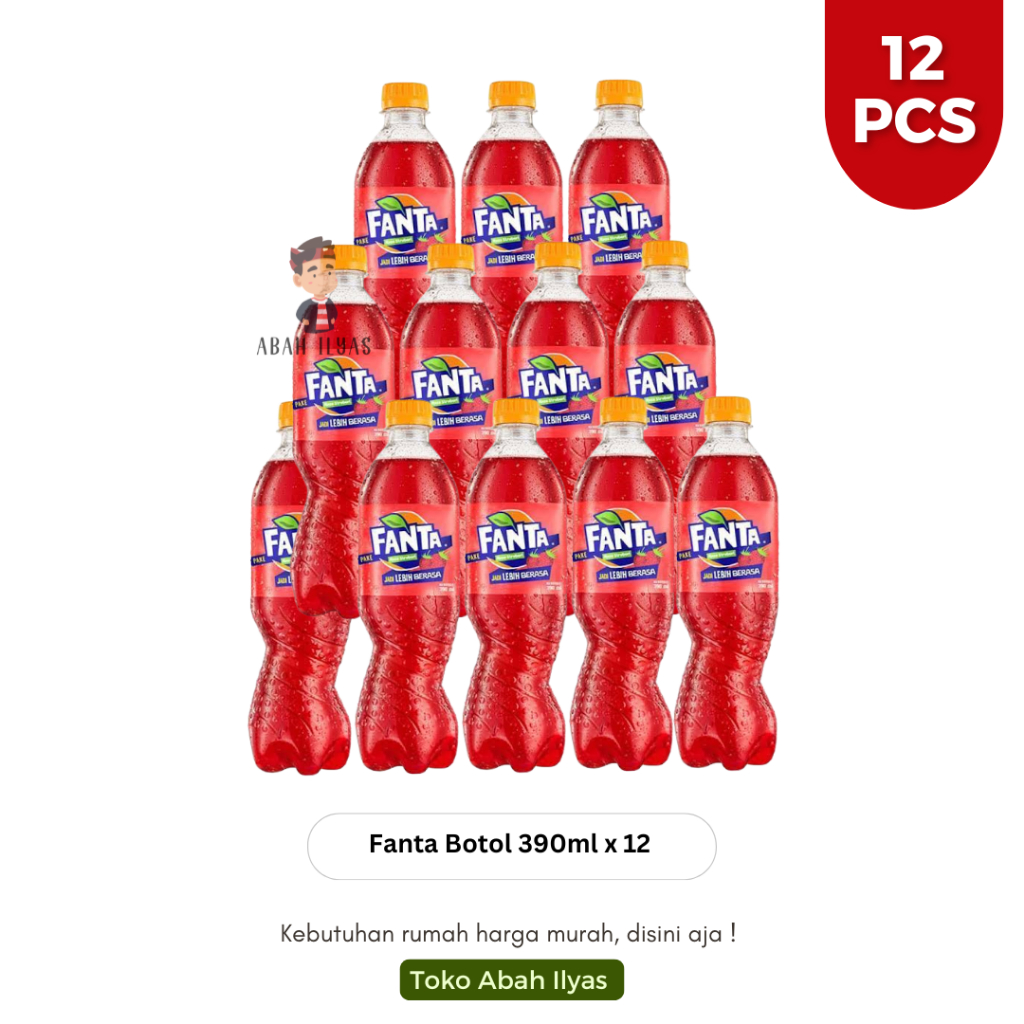 Jual Fanta Botol 390ml isi 12Pcs | Shopee Indonesia