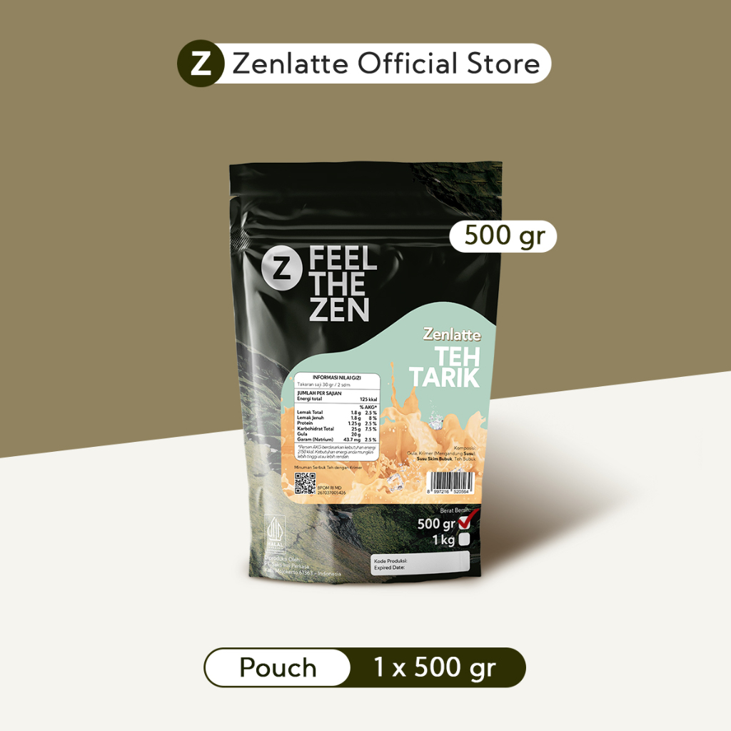Jual Zenlatte Teh Tarik - Bag 500gr & 1kg | Teh Tarik Powder | Bubuk ...