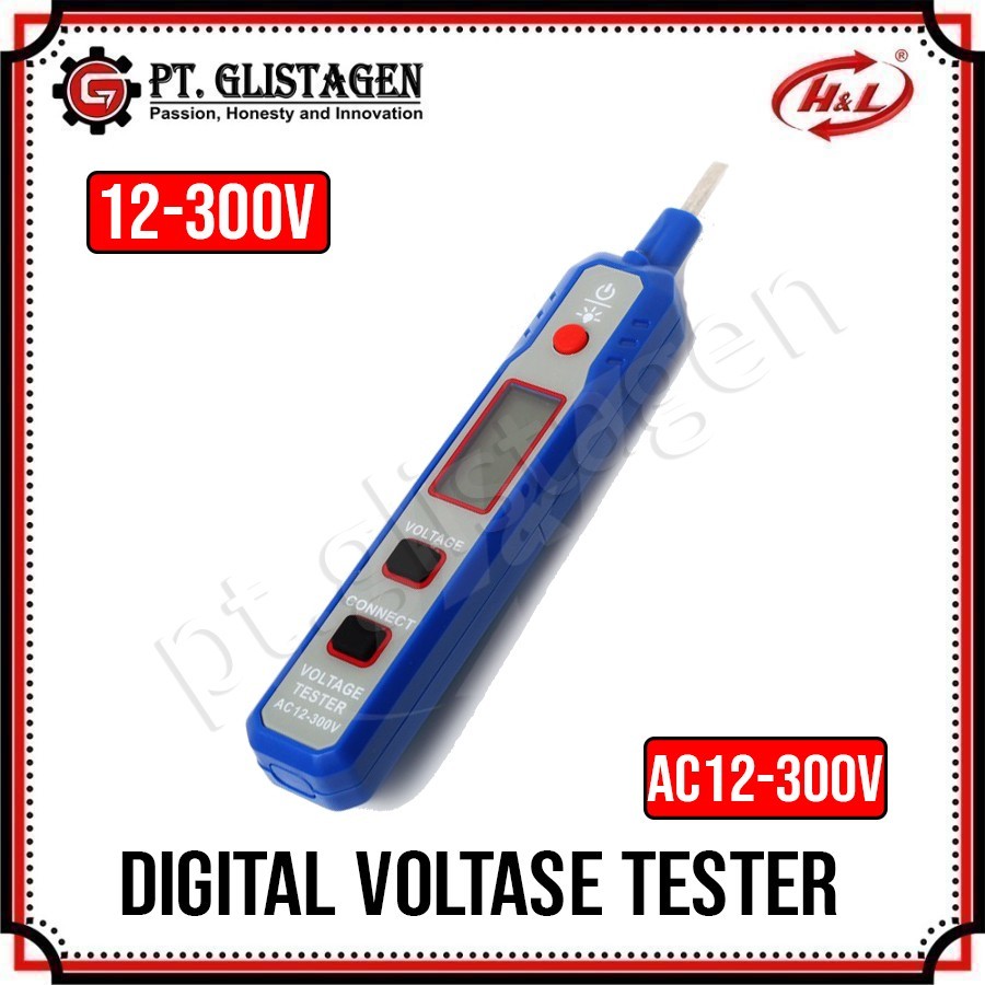 Jual HL Premier AC12-300V Digital Voltase Tester AC300 Multimeter Pena ...