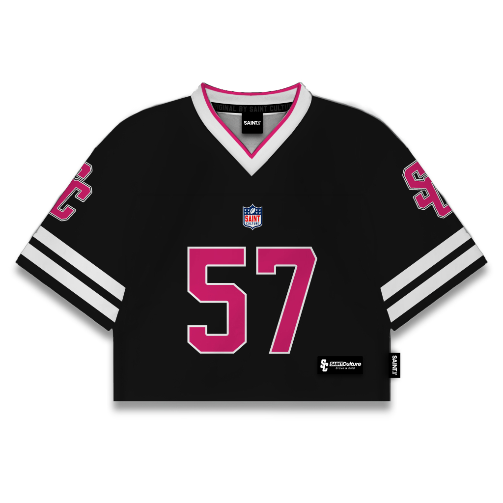 Jual Saint Culture / Black Pink Crop 57 / Croptop Jersey Vintage ...