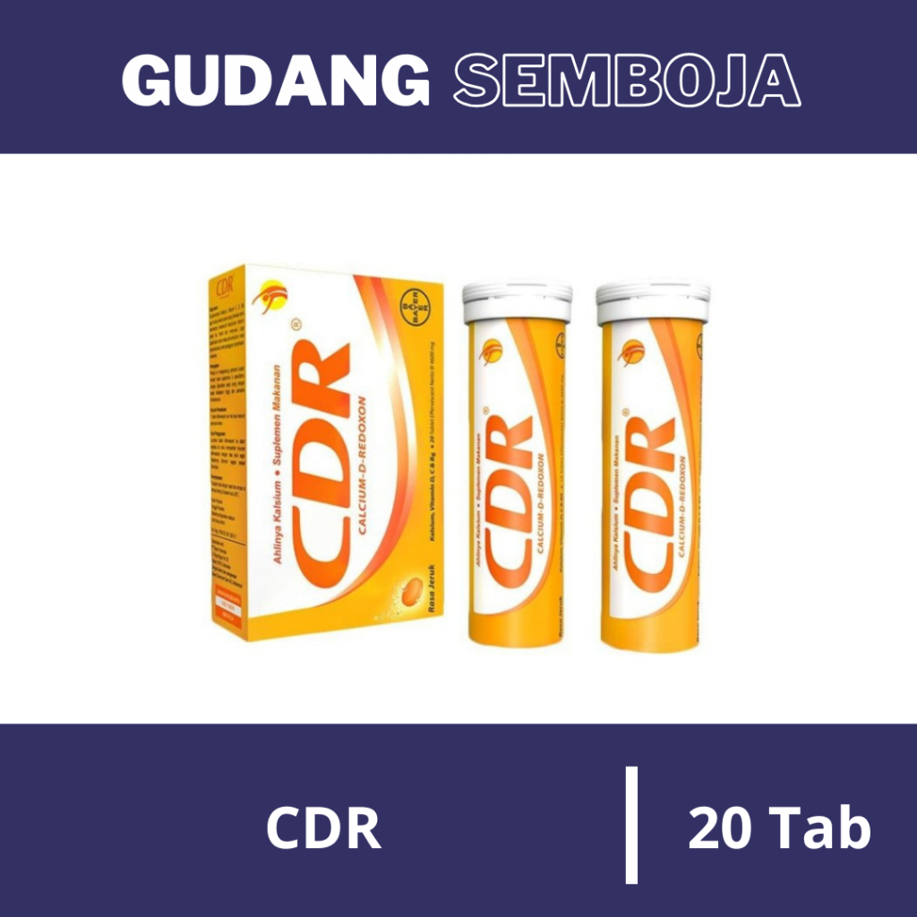 Jual CDR EFF Isi 20 Tablet / CDR Redoxon Effervescent Tube 20 Tablet ...