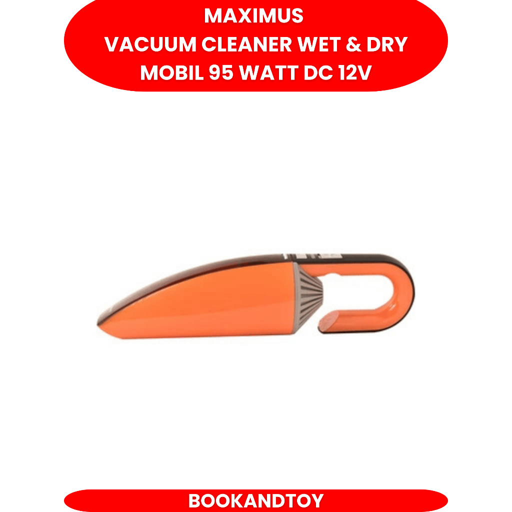 Jual Maximus Vacuum Cleaner Wet & Dry Mobil 95 Watt Dc 12v noozle yang ...