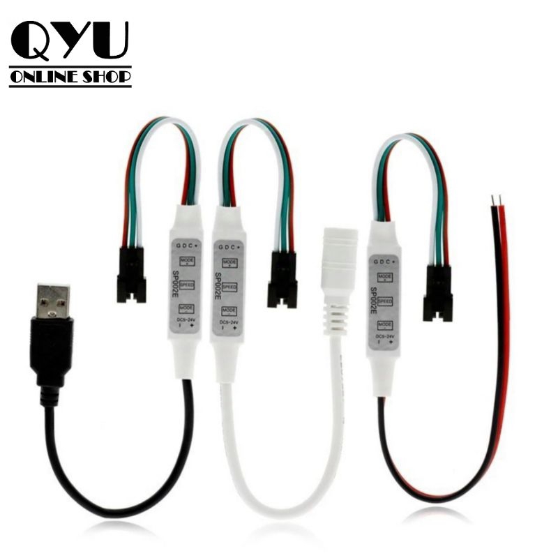 Jual Mini Controller 3 tombol Addressable RGB ARGB SP002E 5-24v WS2811 ...