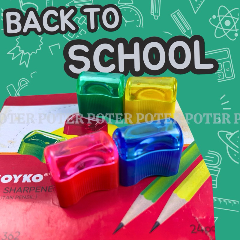 Jual 3pc Serutan rautan roti pensil pinsil sharpener sekolah belajar ...