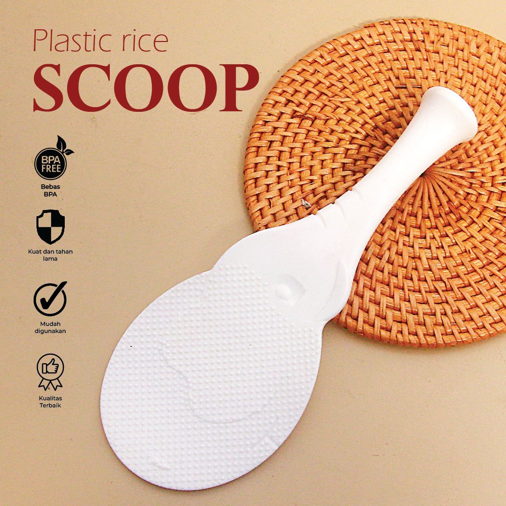 Jual Centong Nasi Scoop Rice Plastik Sendok Nasi Plastik Tebal | Shopee ...