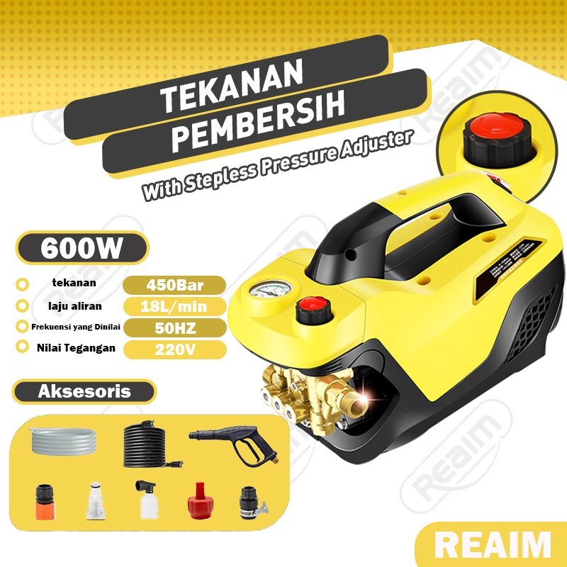 Jual Jet Cleaner 600W Alat Cuci Motor High Pressure Washer Mesin Steam ...