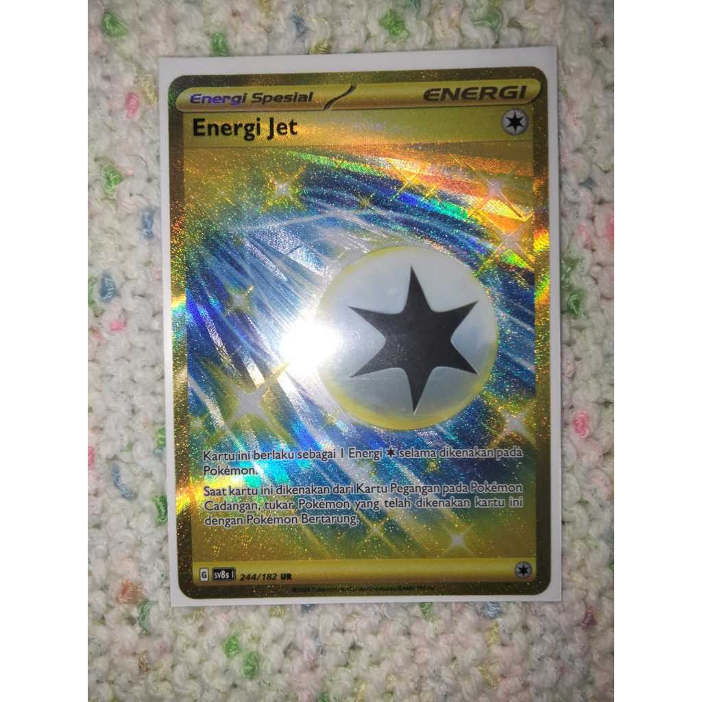 Jual Kartu Pokemon Energi Jet UR 244/182 sv8s Original Bahasa Indonesia +  Sleeve | Shopee Indonesia