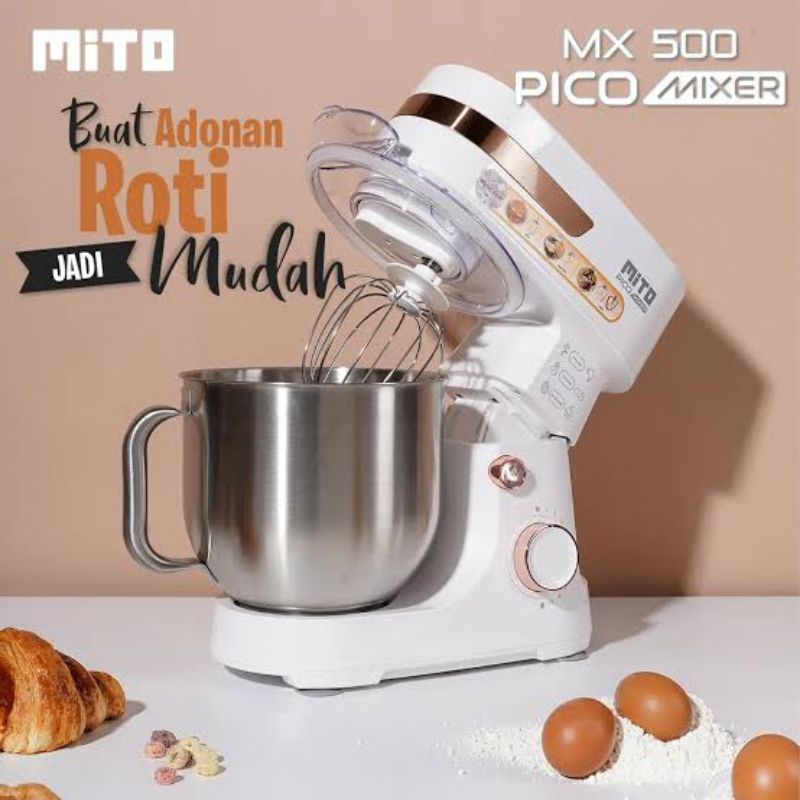 Jual Mixer Mito MX 500 - Stand Mixer Kue Dan Roti 5 Liter | Shopee ...