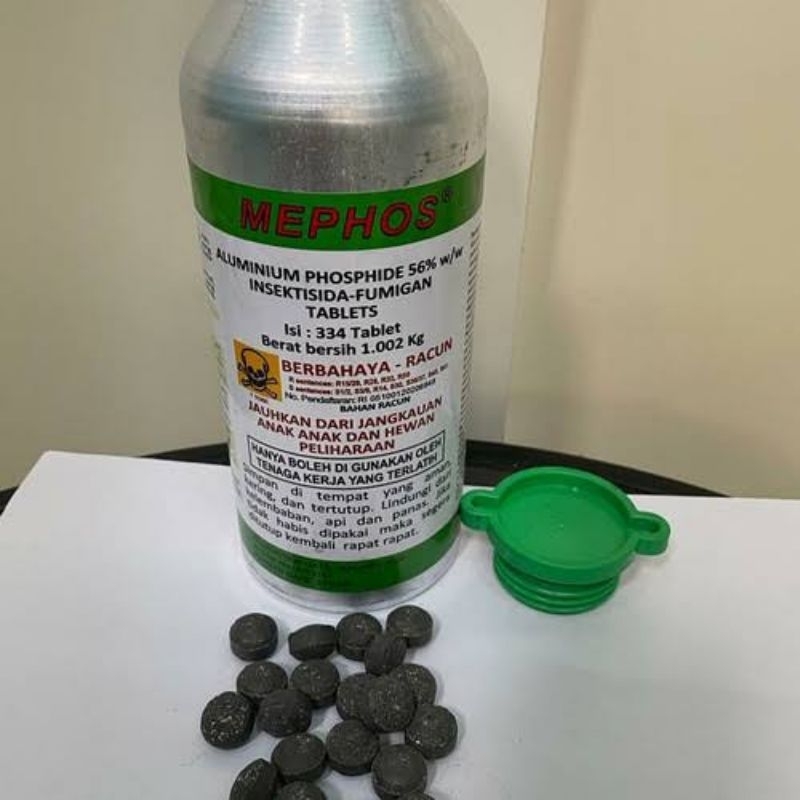 Jual MEPHOS 56TB INSEKTISIDA HAMA GUDANG FUMIGASI KUTU BERAS KACANG ...