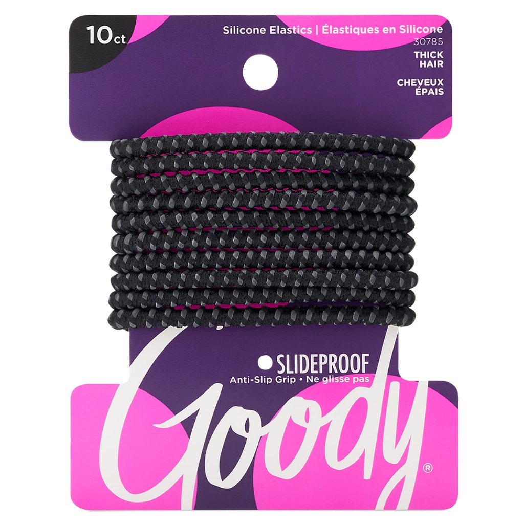 Jual Goody slideproof 1942323/ 30785 4mm black elastics 10ct | Shopee ...