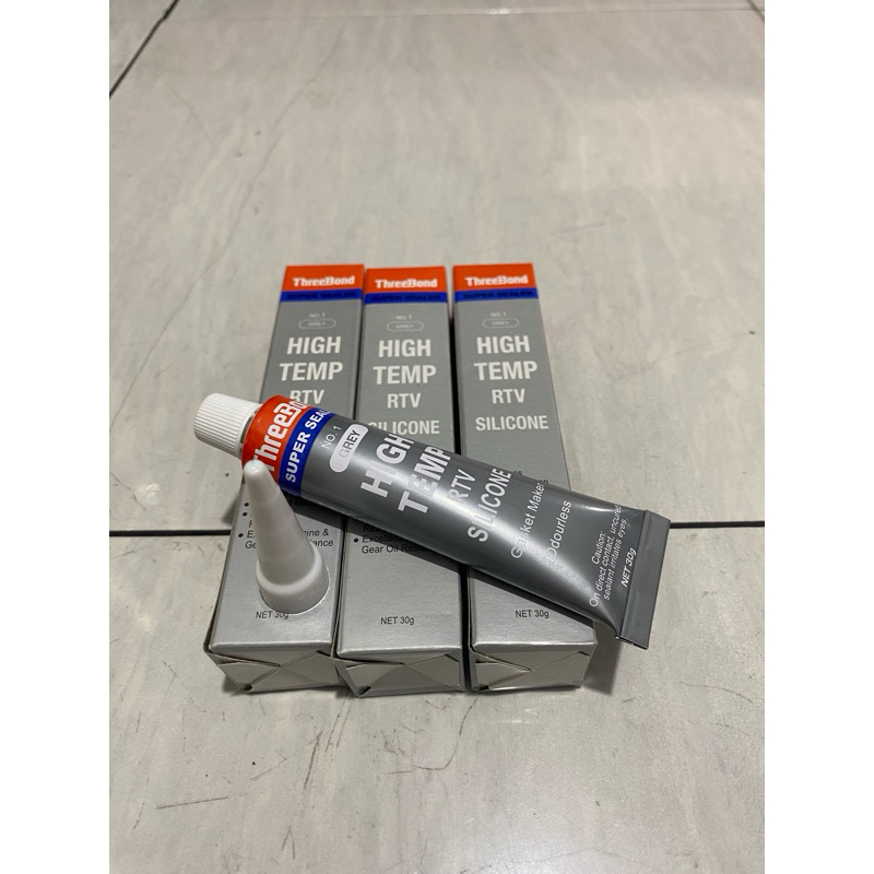 Jual Lem Threebond HIGH Temp RTV Silicone Grey(abu abu) 30gram | Shopee ...