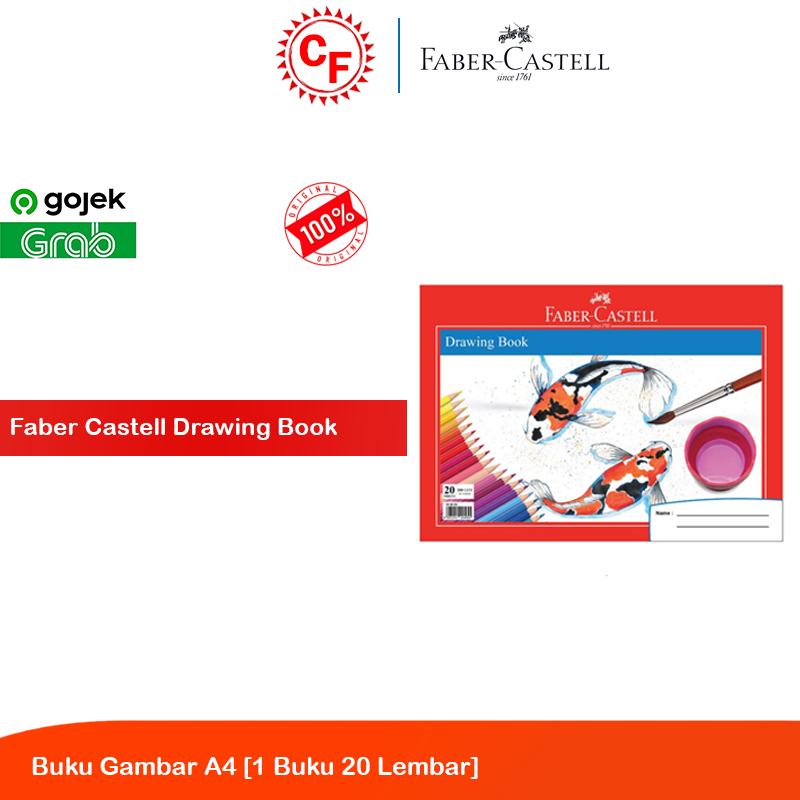 Jual Faber Castell Drawing Book Buku Gambar A4 [1 Buku 20 Lembar