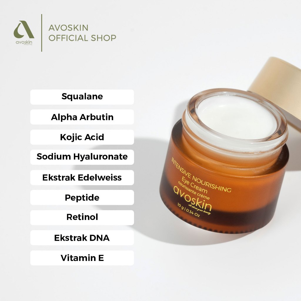 Jual Eye Cream Avoskin Intensive Nourishing New Formula 10gr Kantung Mata Tersamarkan Shopee Indonesia
