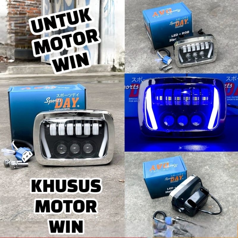 Jual Lampu Daymkr Kotak Set Batok GL MAX PRO HONDA WIN GL 100 Rx King ...