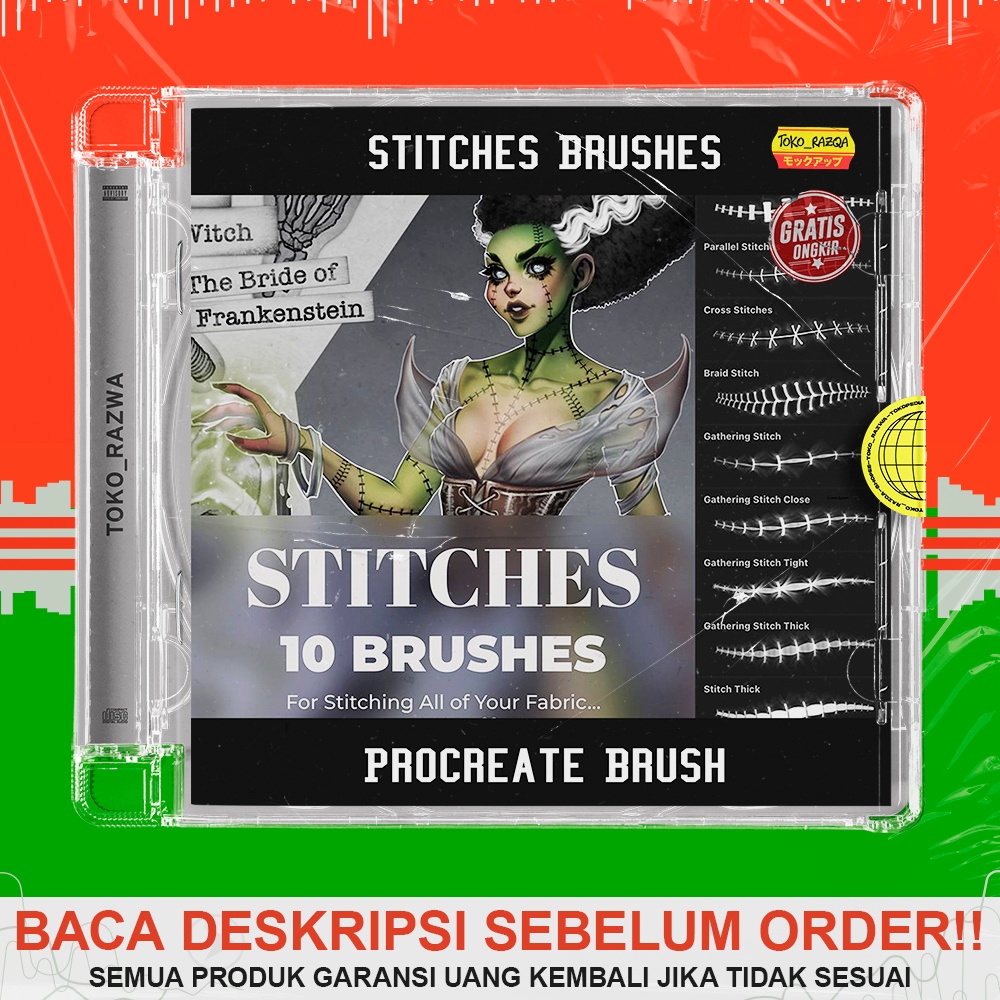 Jual Procreate Brush - Stitches Brushes - 100125 | Shopee Indonesia