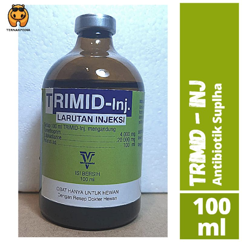 Jual Trimid Injeksi 100 ml - Antibiotik Spektrum Luas Untuk Hewan ...