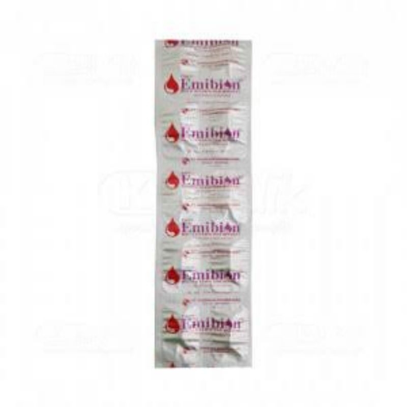 Jual EMIBION STRIP ISI 10 TABLET Multivitamin dan Mineral untuk anemia ...