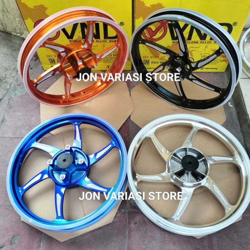 Jual VELG VND RACING ORIGINAL SIX STAR V2 160x17 & 185x17 NINJA R NINJA ...