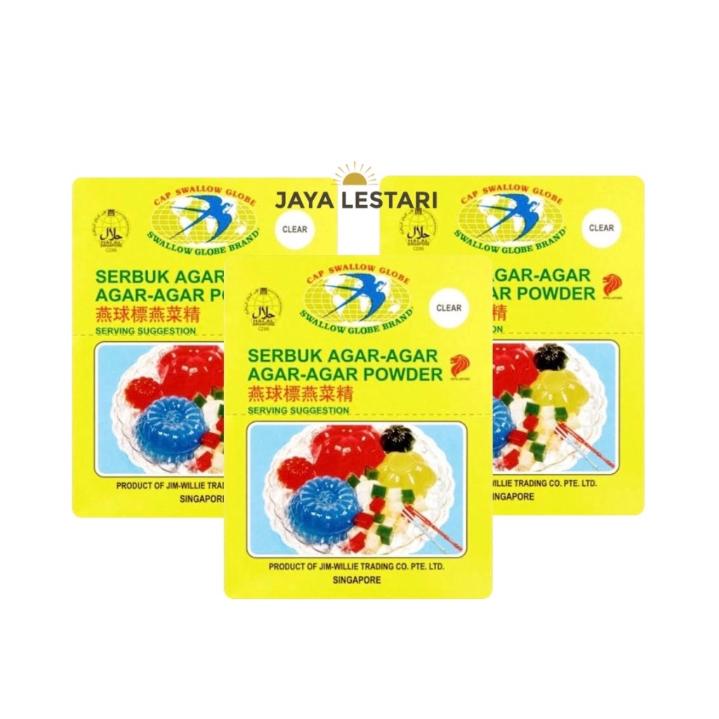 Jual Swallow Globe Brand Agar Agar Powder (7g) (4 Varian) | Shopee ...