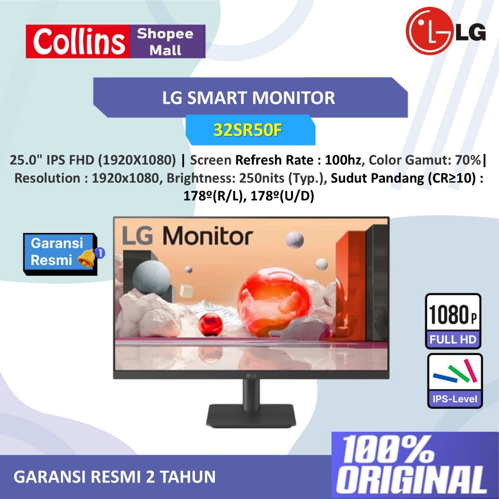 Jual [Include Packing Kayu] LG Led Monitor 25Ms500 25 Inch Panel Ips ...
