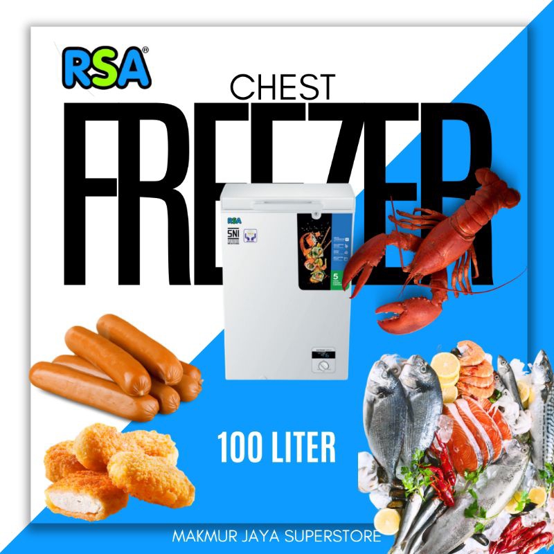 Jual CHEST FREEZER RSA 100 LITER CF110 | Shopee Indonesia