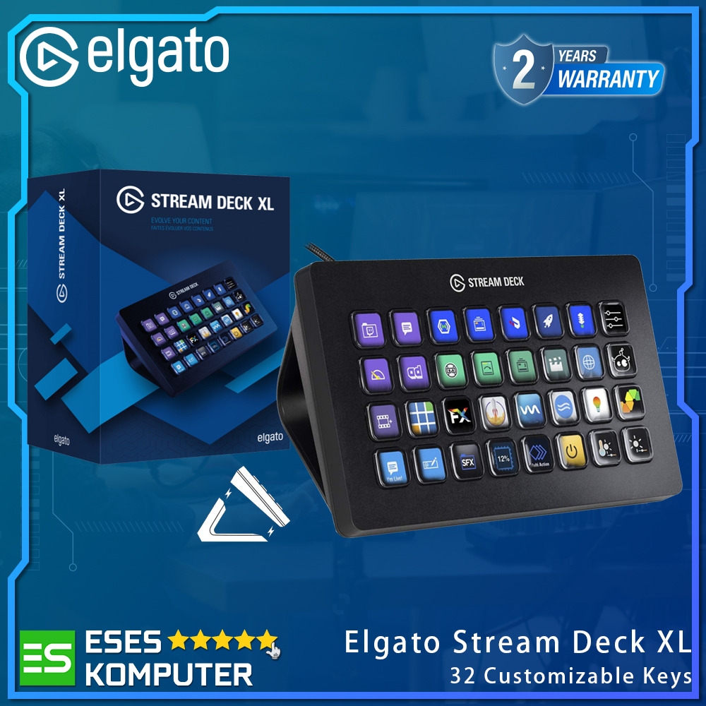 Elgato Stream Deck XL - Tableau De Commande Pour Streamers Avec 32 Boutons LCD - Version D'occasion
