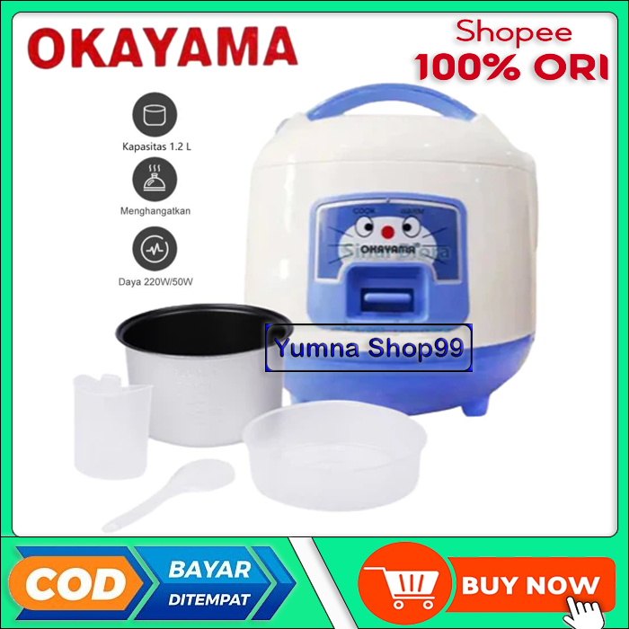 Jual Rice Cooker Okayama 1 Liter / Penanak Nasi Serbaguna Okayama 1 L ...