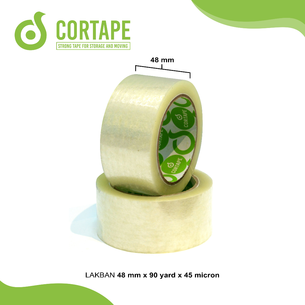 Jual Lakban Cortape PUTIH BENING | Solatip COKLAT | OPP Tape / Selotip ...