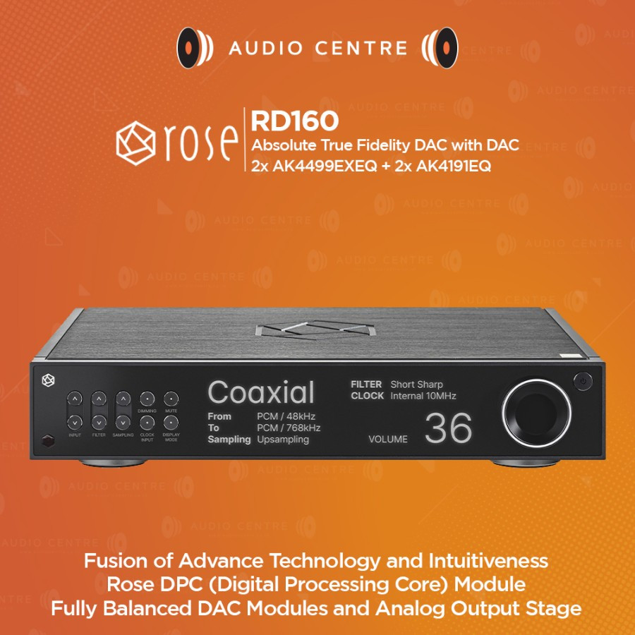 Jual Hi-Fi Rose RD160 RD 160 Absolute True Fidelity DAC with 2x ...