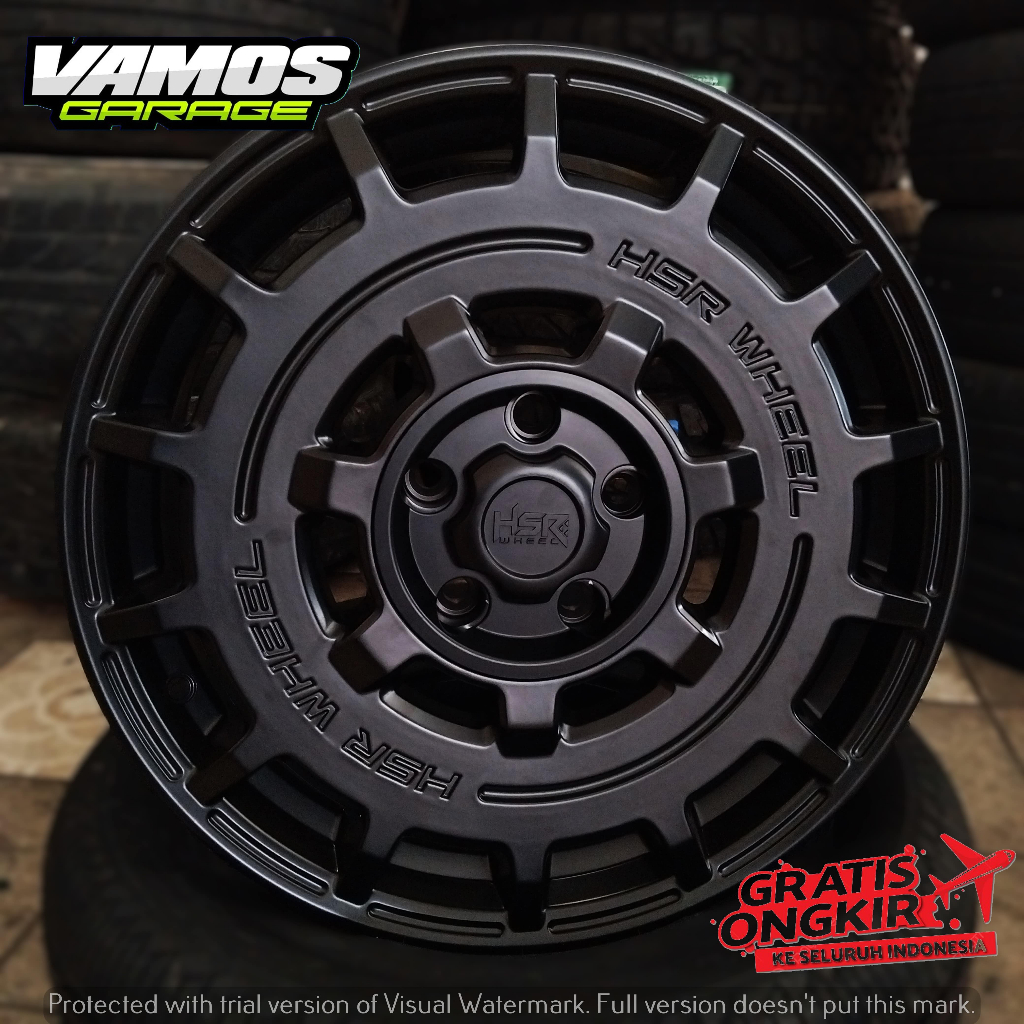 Jual VELG RACING RALLY R17 HSR MENTAWAI H5X114,3 LEBAR 75 ET45 MATTE ...