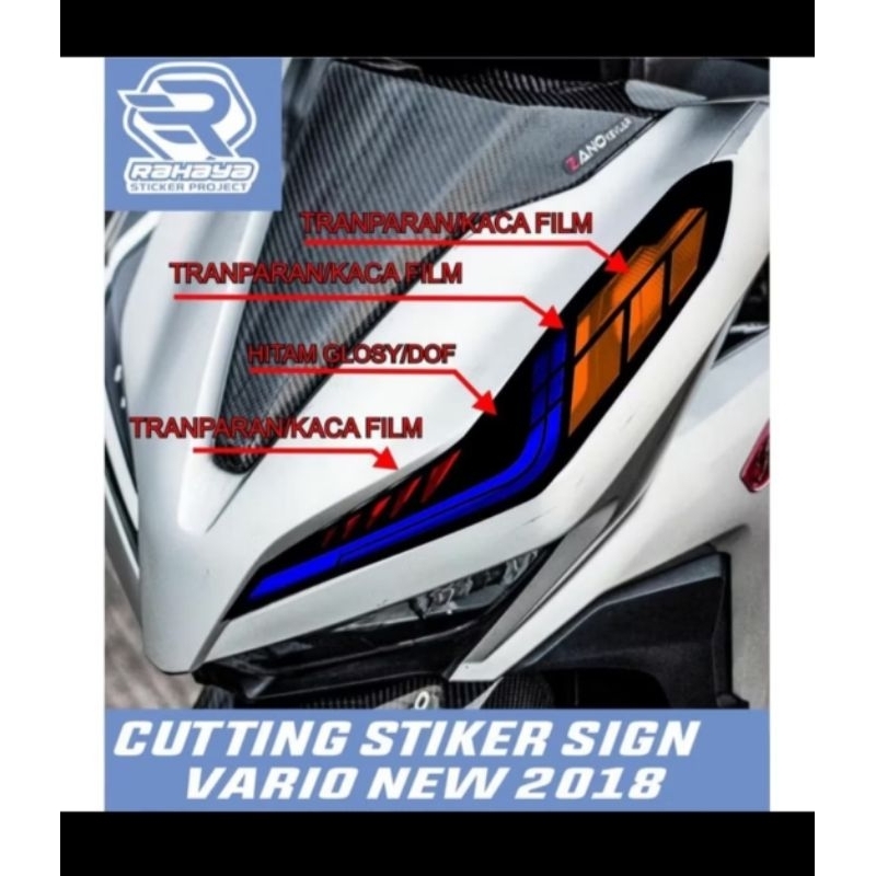Jual STICKER ALIS VARIO NEW LED 125-150 model BLX | Shopee Indonesia