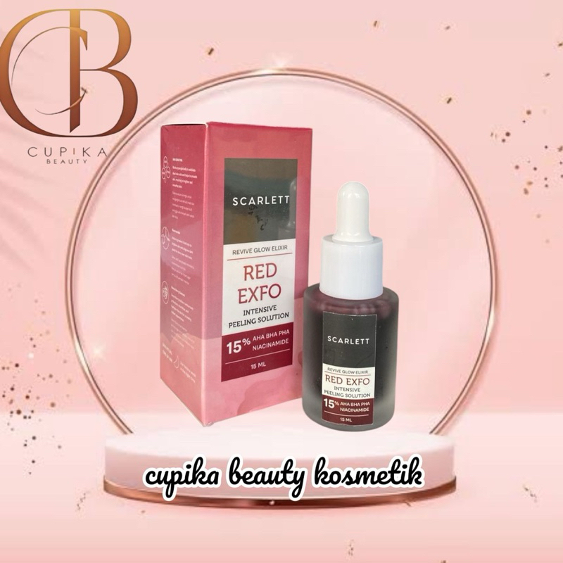 Jual pp} SCARLETT RED EXFO INTENSIVE PEELING SOLUTION 15 % AHA BHA PHA ...