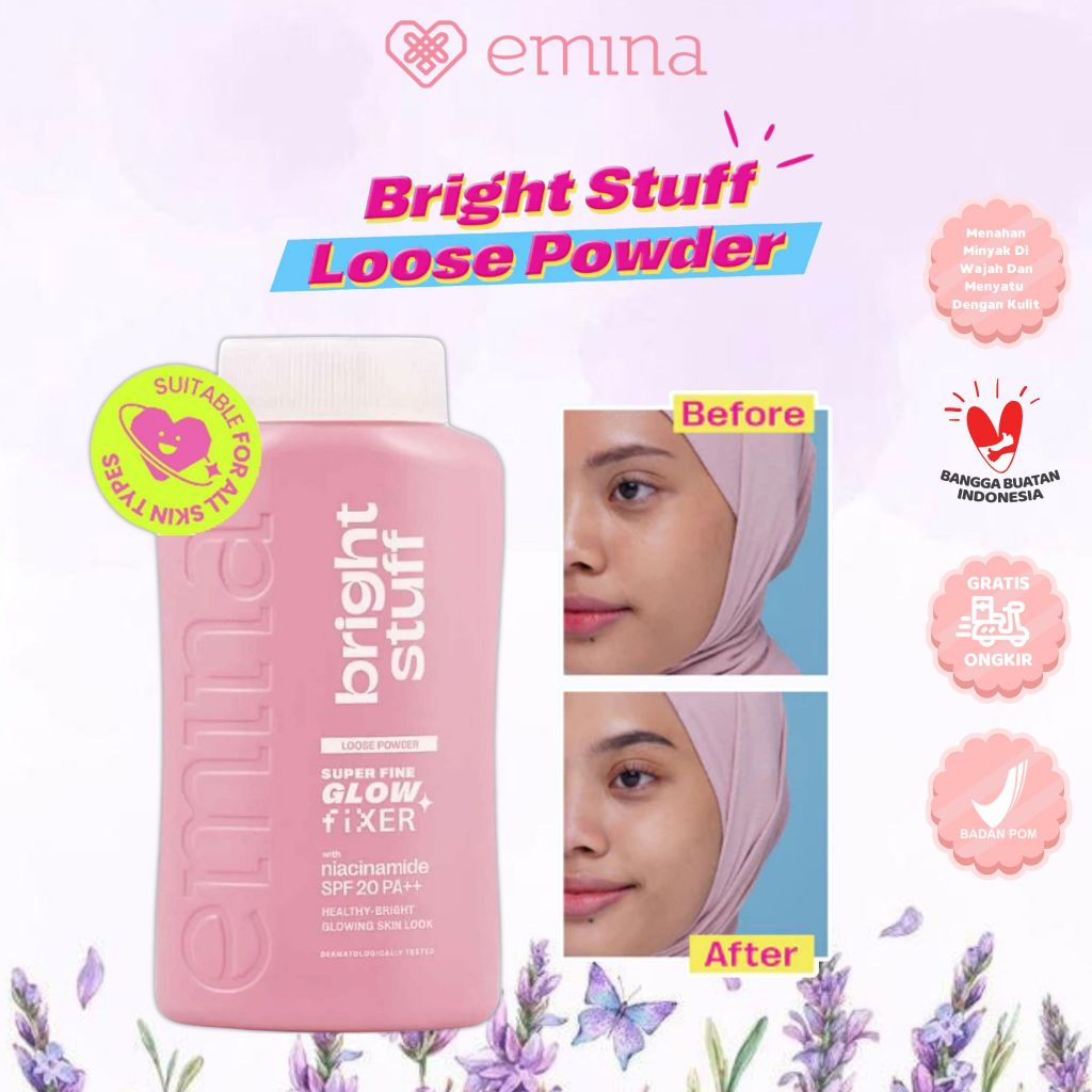 Jual EMINA Bright Stuff Loose Powder 55g | Shopee Indonesia