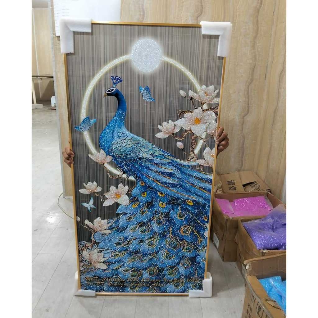 Jual Lukisan Dinding Diamond Crystal Painting 5 D Bentuk Persegi Frame ...